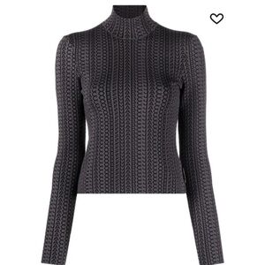 MARC JACOBS The Monogram mock neck large compact knit